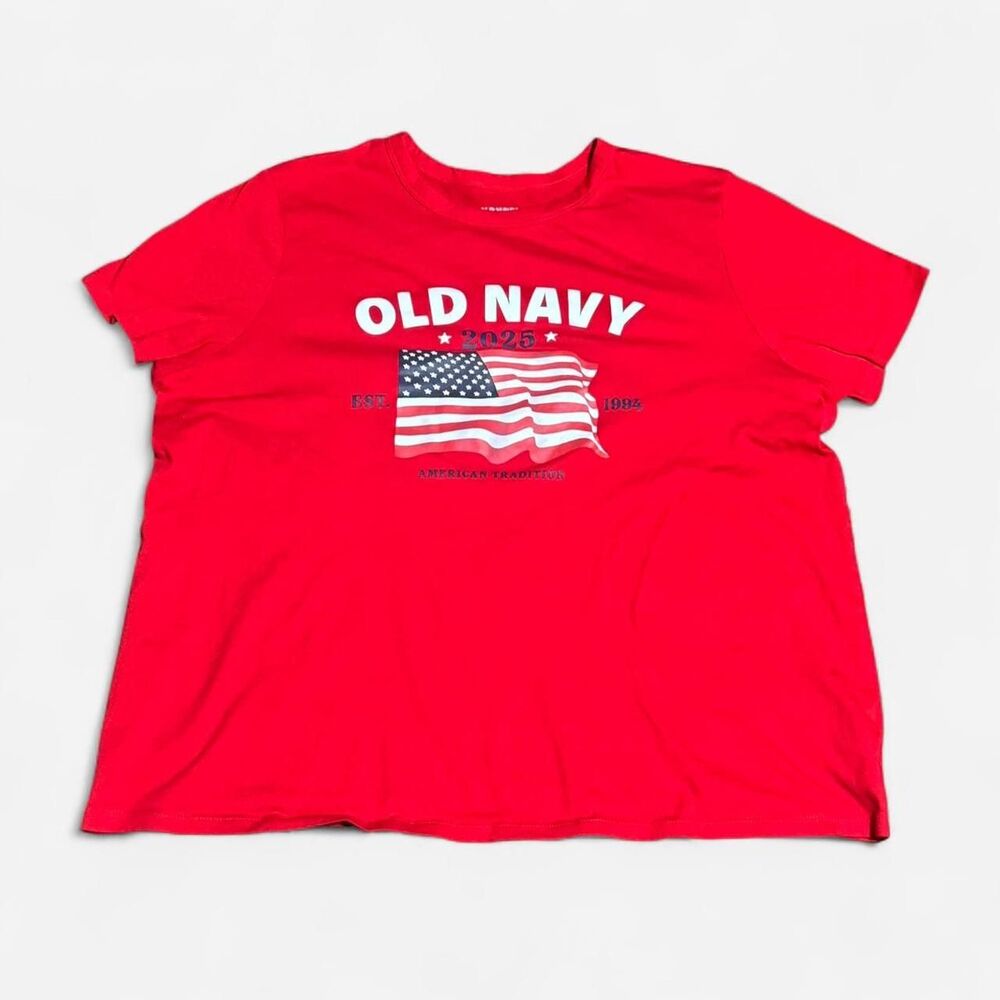 Old navy red American tradition XL size (width 20in, length 22in) T shirt